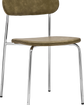 Chair, HDPova, Chrome, Khaki
