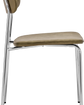 Chair, HDPova, Chrome, Khaki