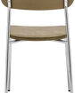 Chair, HDPova, Chrome, Khaki