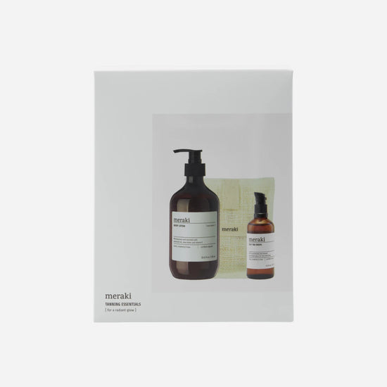 Gift box, self tan drops, bath mitt, body lotion, 140|100|490 g|ml|ml