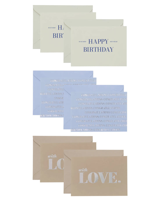 Greeting card, HDGreeting, Brown, Light blue, Off-white