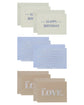 Greeting card, HDGreeting, Brown, Light blue, Off-white