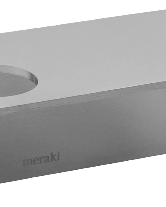 Bottle hanger 2 holes, MK, Brushed silver finish