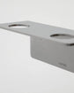 Bottle hanger 2 holes, MK, Brushed silver finish