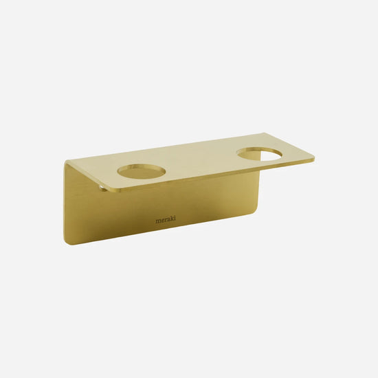 Bottle hanger 2 holes, MK, Brushed brass finish