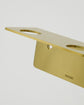 Bottle hanger 2 holes, MK, Brushed brass finish
