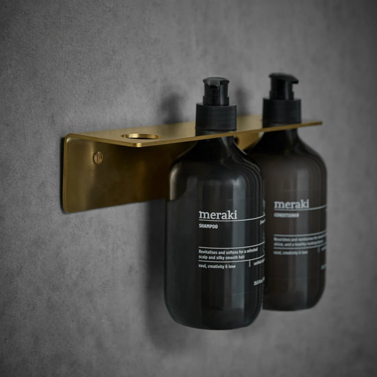 Bottle hanger 3 holes, MK, Brushed brass finish