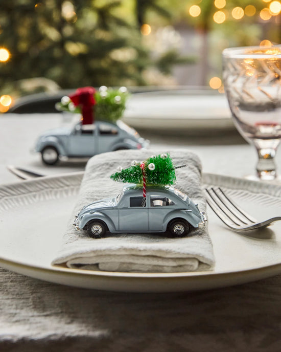 Dekoration, HDMini Xmas car, Hellblau