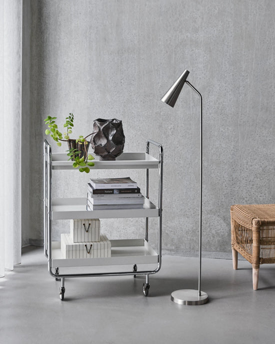 Floor lamp, HDPrecise, Silver finish