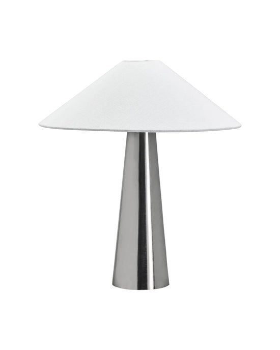 Table lamp, HDSoffi, Brushed silver, Off-white