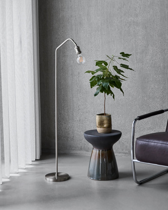 Floor lamp, HDStand, Brushed silver finish