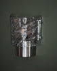 Wall lamp, HDType, Brushed silver