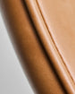 Chair, HDPova, Cognac, Chrome