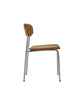 Chair, HDPova, Cognac, Chrome