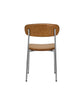 Chair, HDPova, Cognac, Chrome