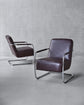 Lounge chair, HDComma, Mulberry, Chrome