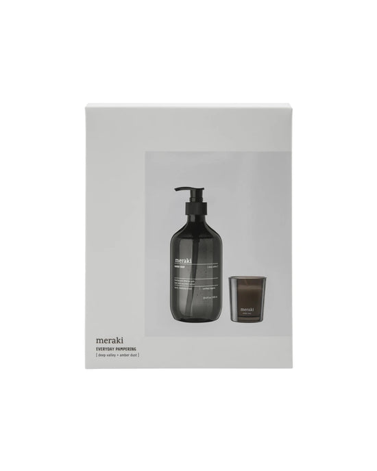Gift box, Deep Valley Handsoap + Scented Candle Amber Dust, 490|60 ml|g
