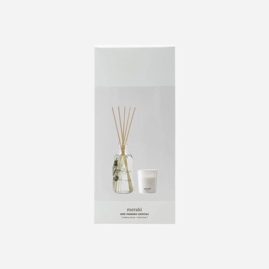 Gift box, Verbena Drizzle Diffuser + Fresh Linen Scented Candle 60 G., 240|60 ml|g