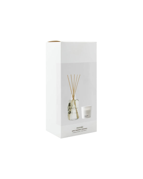 Gift box, Verbena Drizzle Diffuser + Fresh Linen Scented Candle 60 G., 240|60 ml|g