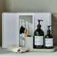 Gift box, grey holder + nature brush + anti-odour hand soap, forest garden dish wash, 490|1000 ml|ml