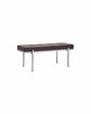 Bænk, HDLao, Mulberry, Chrome finish