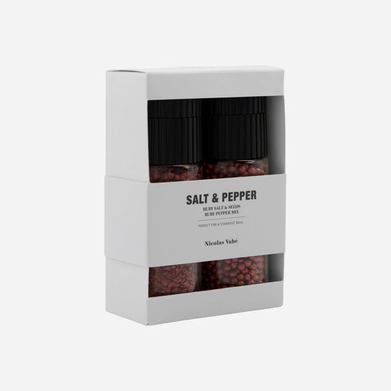 Gift box, Ruby salt & seeds + pepper mix, 110|60 g|g