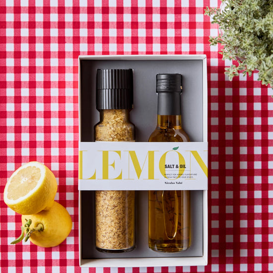 Gift box, Salt & oil, Lemon, 330|25 g|cl
