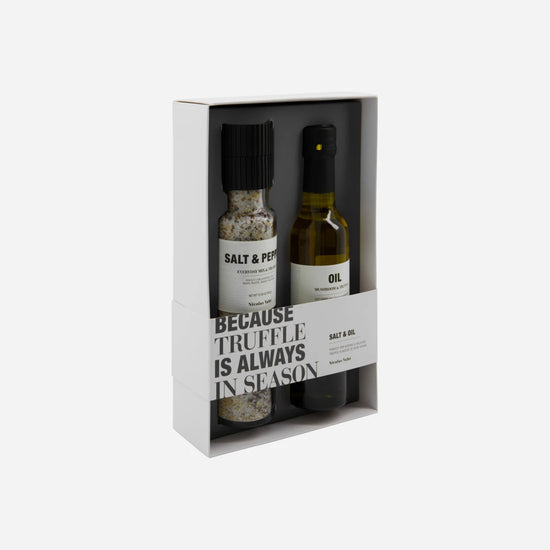 Gift box, Salt & oil, Because truffle is always in season, 300|25 g|cl