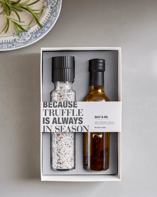 Gift box, Salt & oil, Because truffle is always in season, 300|25 g|cl