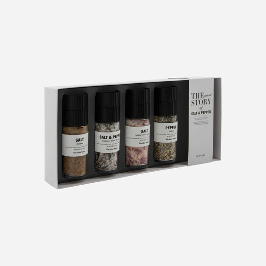 Gift box, Salt & pepper, the mixed story, 130|115|120|65 g|g|g|g
