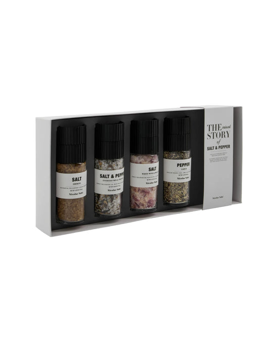 Gift box, Salt & pepper, the mixed story, 130|115|120|65 g|g|g|g