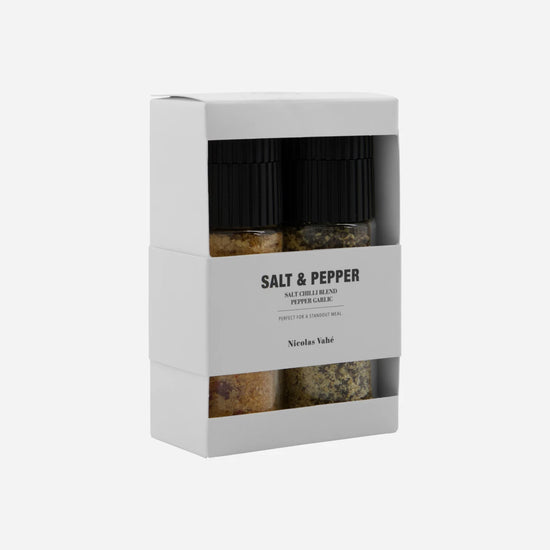 Gift box, Salt chilli + pepper, garlic, 115|65 g|g