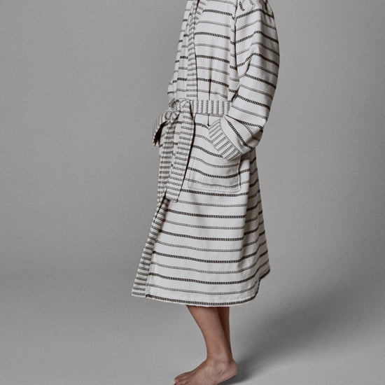 Bath robe, MKTrue S/M, Off-white, Black