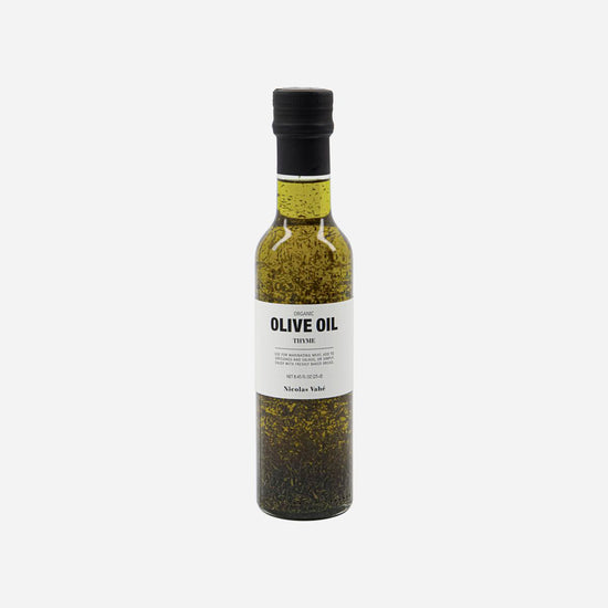 Organic olive oil with thyme