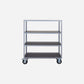Shelving unit w. 4 wheels, NVTrolley, Grey
