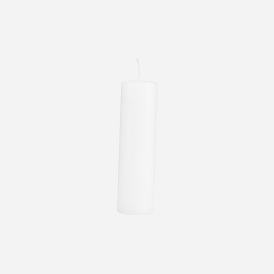 Pillar candle, White