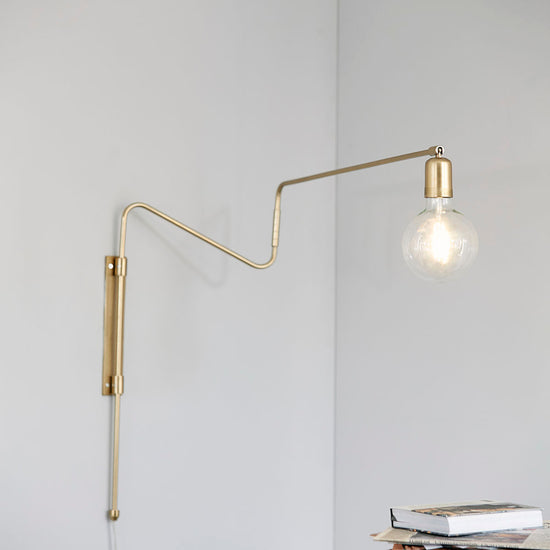 Wall lamp, Swing, Brass