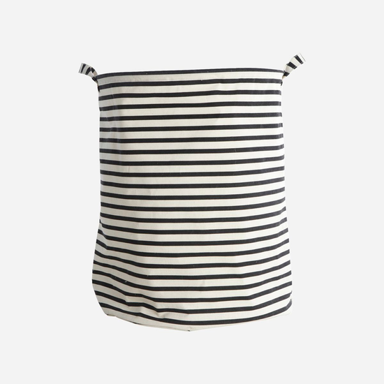Laundry bag, Stripes, Black
