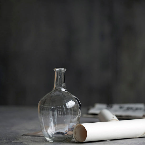 Vase/Bottle, Glass, Clear