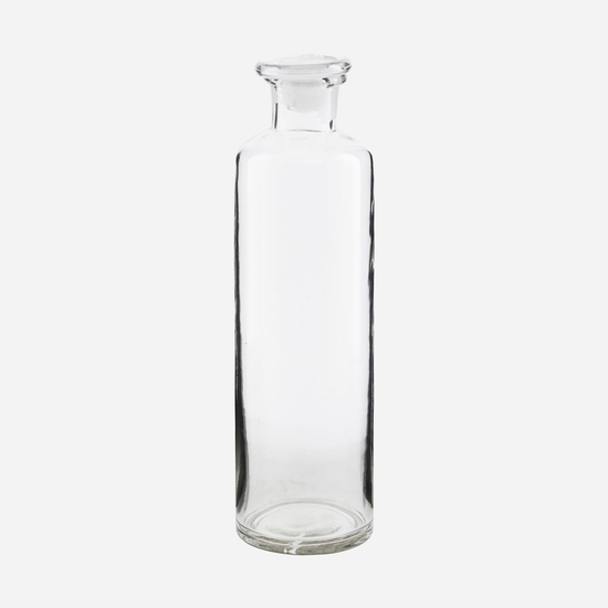Bottle w. lid, HDFarma, Clear