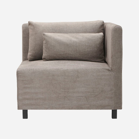 Sofa, Corner section, HDHazel Night, Grey/Brown
