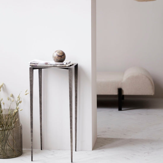 Side table, Ranchi, Antique grey