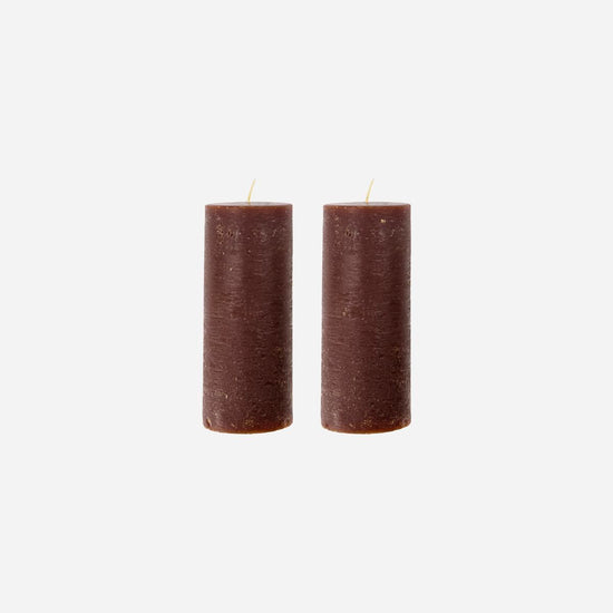 Bloklys, Rustic Wax, Cognac