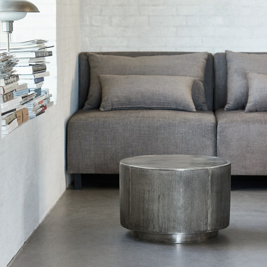 Coffee table, Rota, Brushed silver